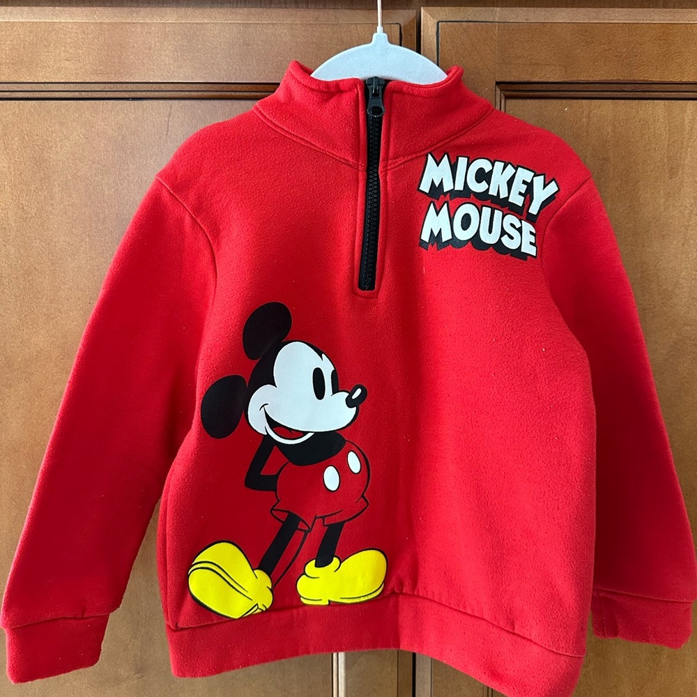 Mickey Mouse quarter zip sweater